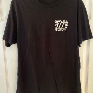 TM sporting goods manufacturing two-sided motorcycle T-shirt